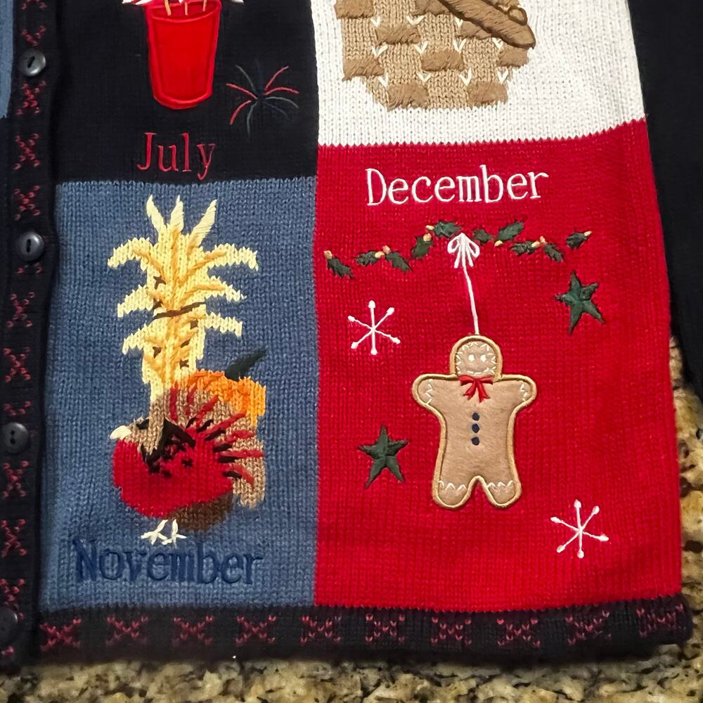 Vintage The Quacker Factory Patchwork Holiday Sea… - image 6